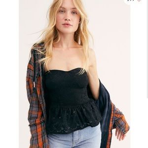 FP intimate strapless tank top NWT